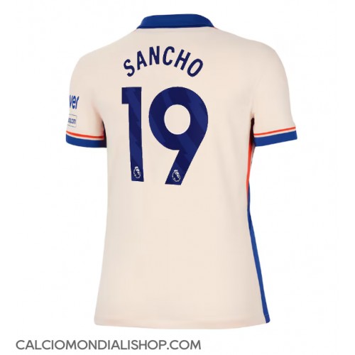 Maglie da calcio Chelsea Jadon Sancho #19 Seconda Maglia Femminile 2024-25 Manica Corta